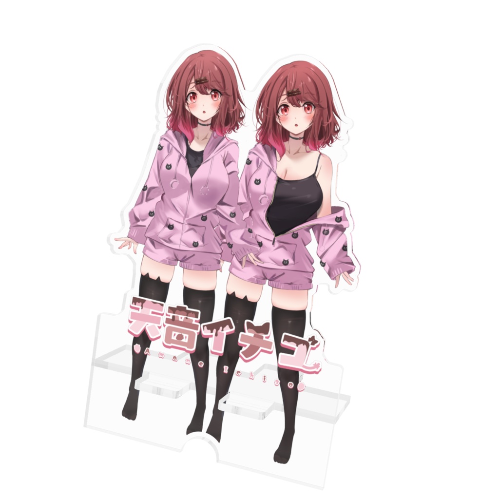 パジャマイチゴさんのアクリルスマホスタンド