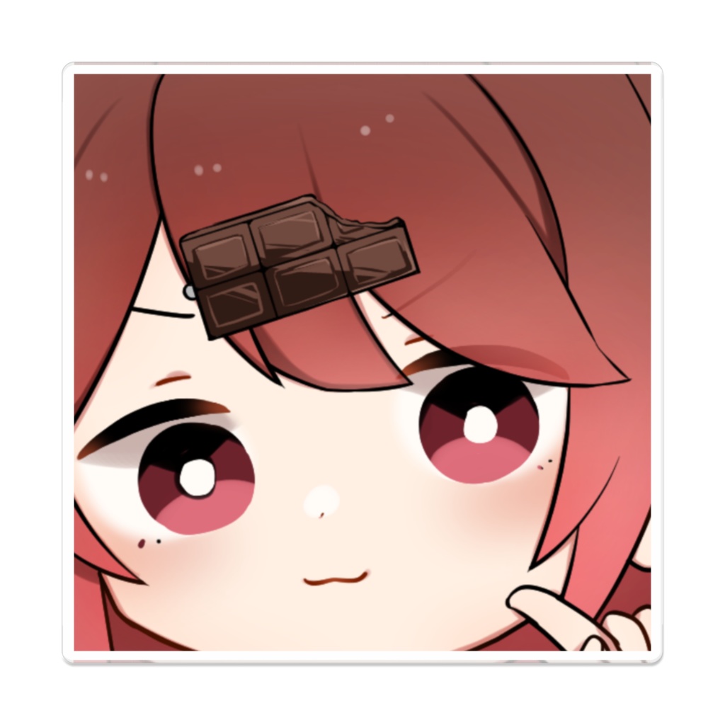 スクエアアクリルバッジ