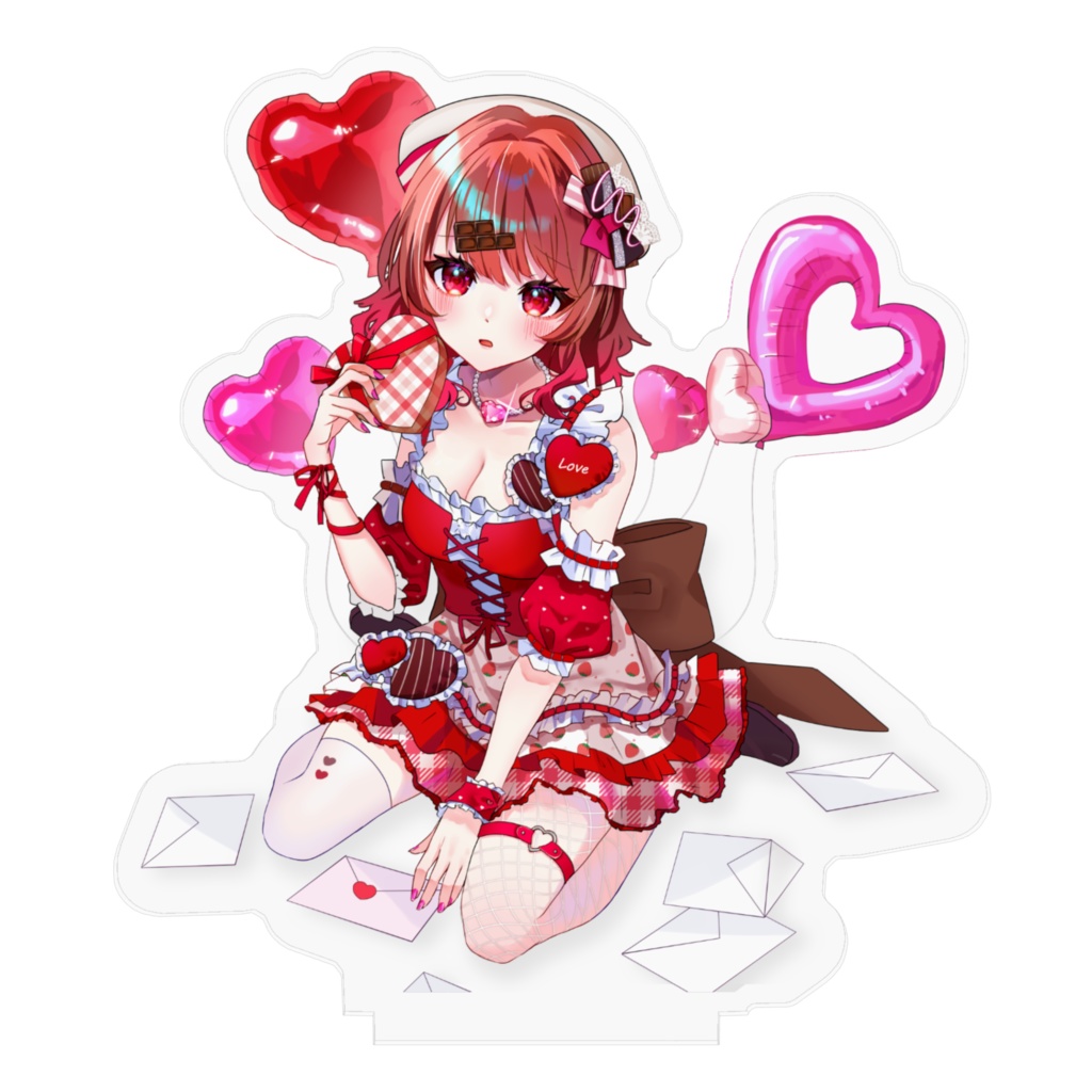 【4周年記念】1枚絵アクリルスタンド(バレンタイン)