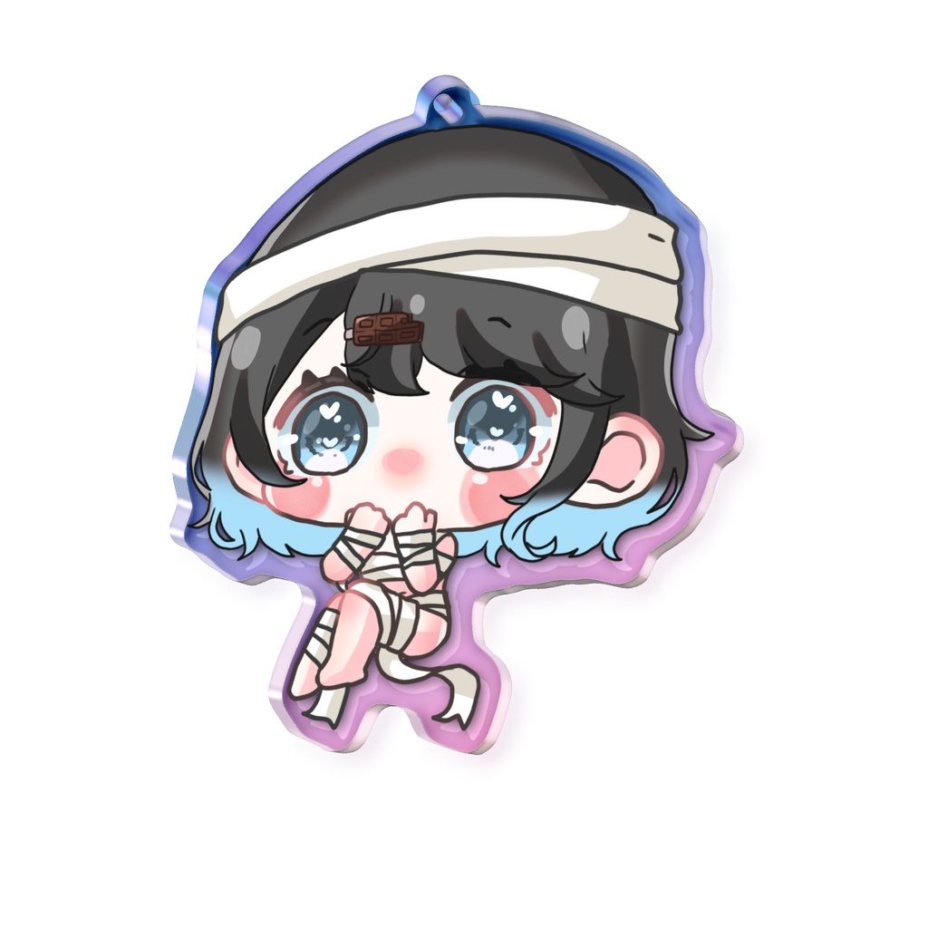 【5周年記念グッズ】ミニキャラオーロラアクリルキーホルダー