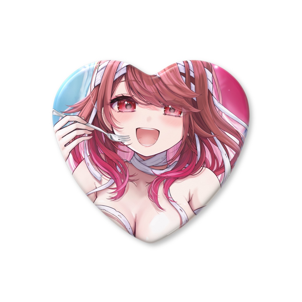 【5周年記念グッズ】ハート缶バッジ