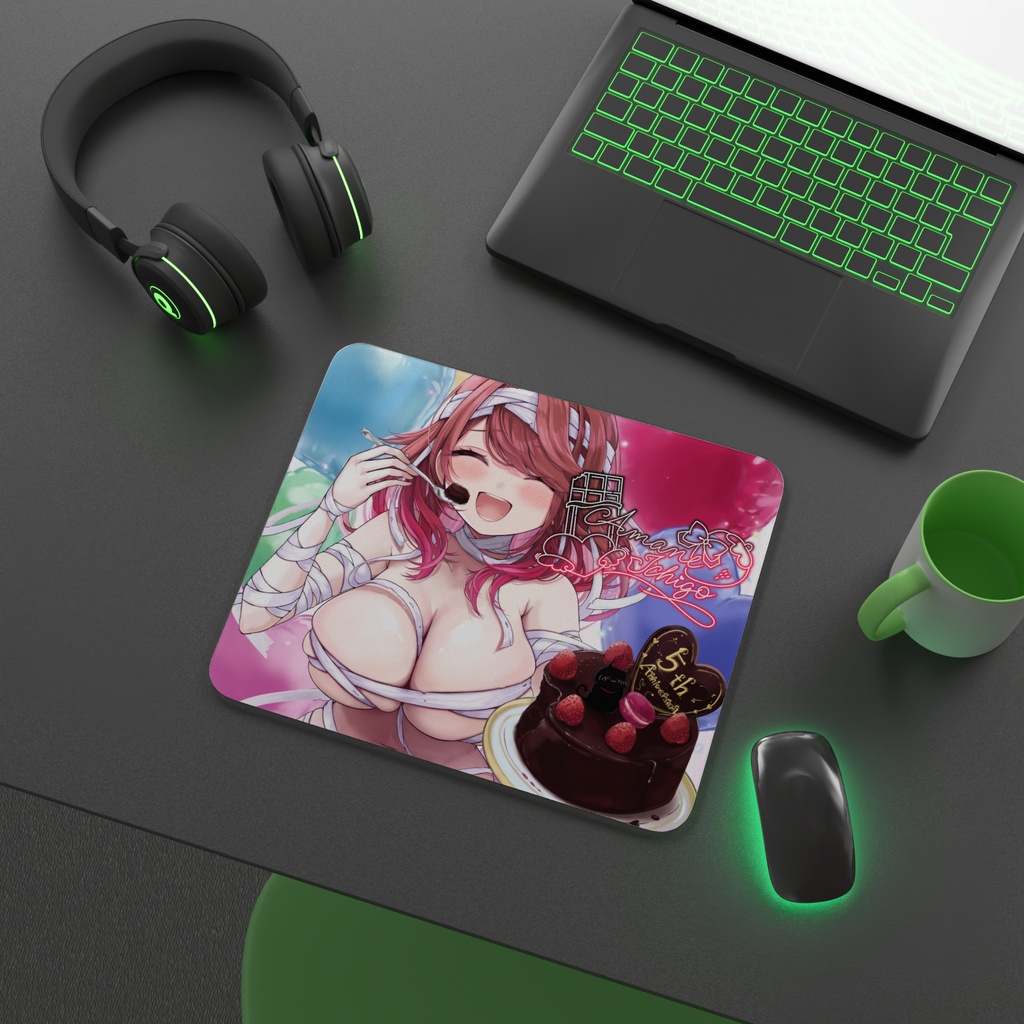 【5周年記念グッズ】ガラスマウスパッド