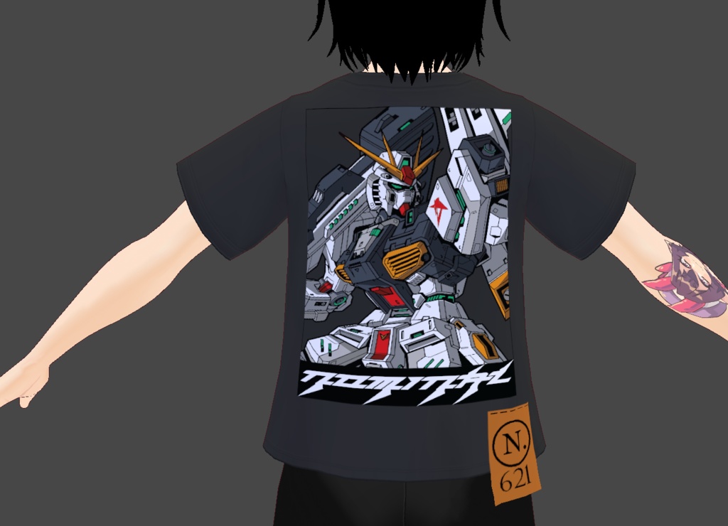 (Vroid) Gundam T-Shirt (Nominal Clothing co)