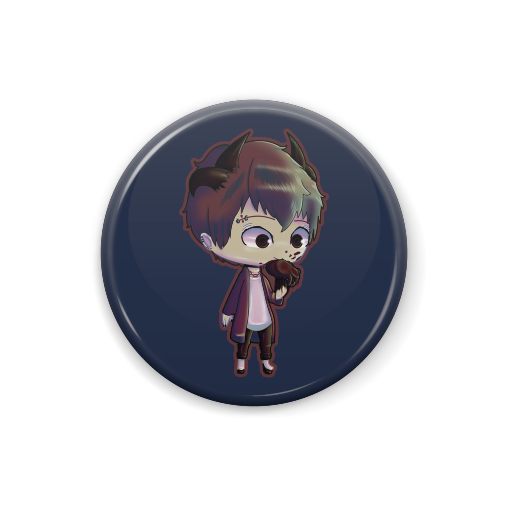 【僕のナカ】ツノ - 缶バッジ