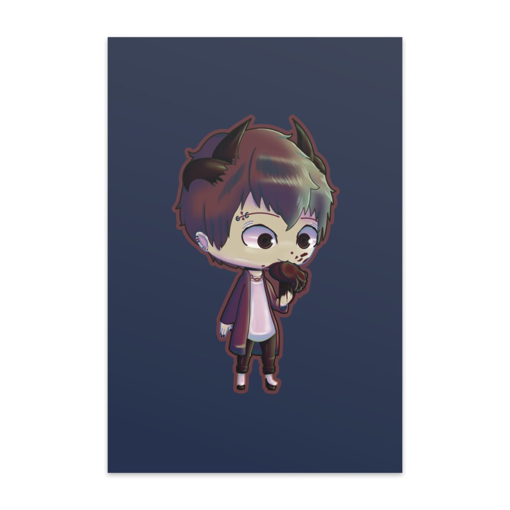 【僕のナカ】ツノハート - ポストカード