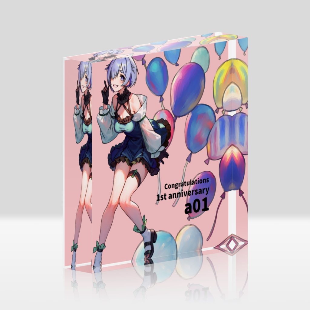 1st Anniversary アクリルブロック　裏白