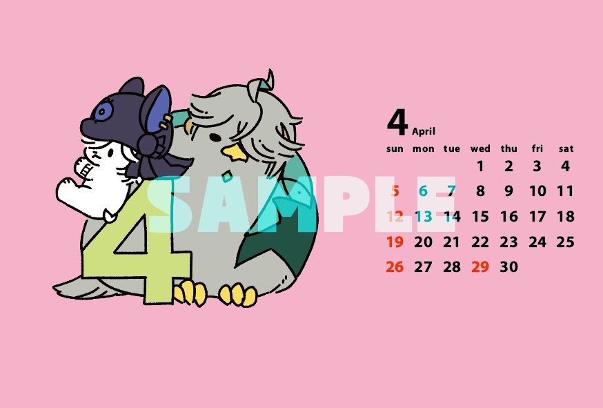 2026鳥犬カレンダー