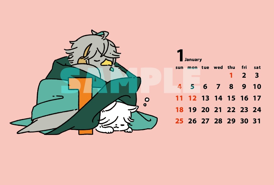 2026鳥犬カレンダー