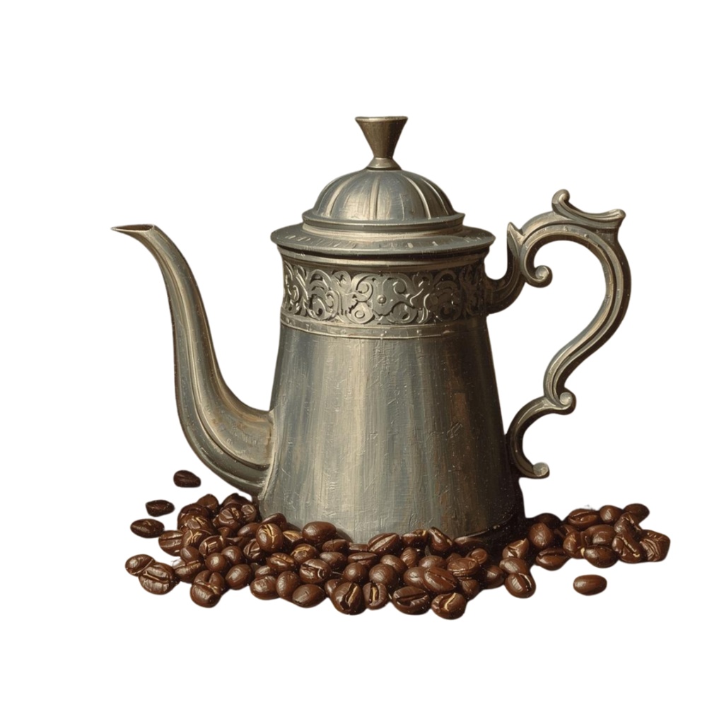 【ちいさなアトリエ】コーヒー&スイーツ素材(全8種)|PNG背景透過