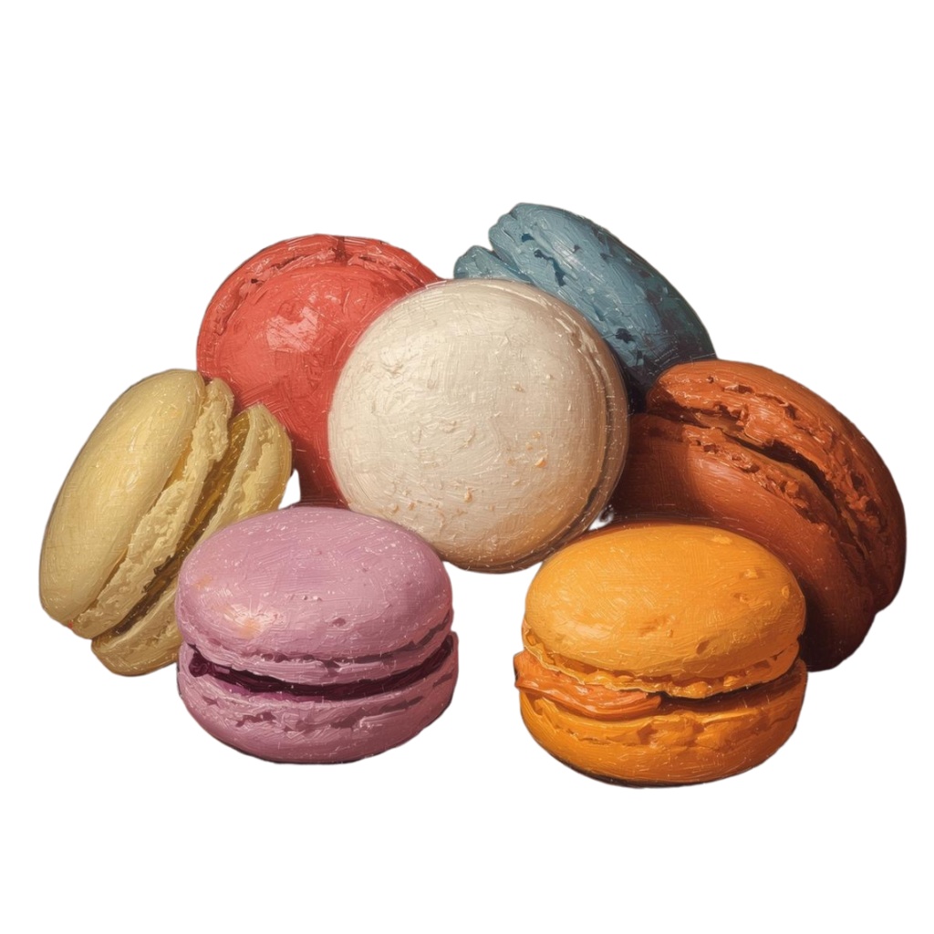 【ちいさなアトリエ】コーヒー&スイーツ素材(全8種)|PNG背景透過