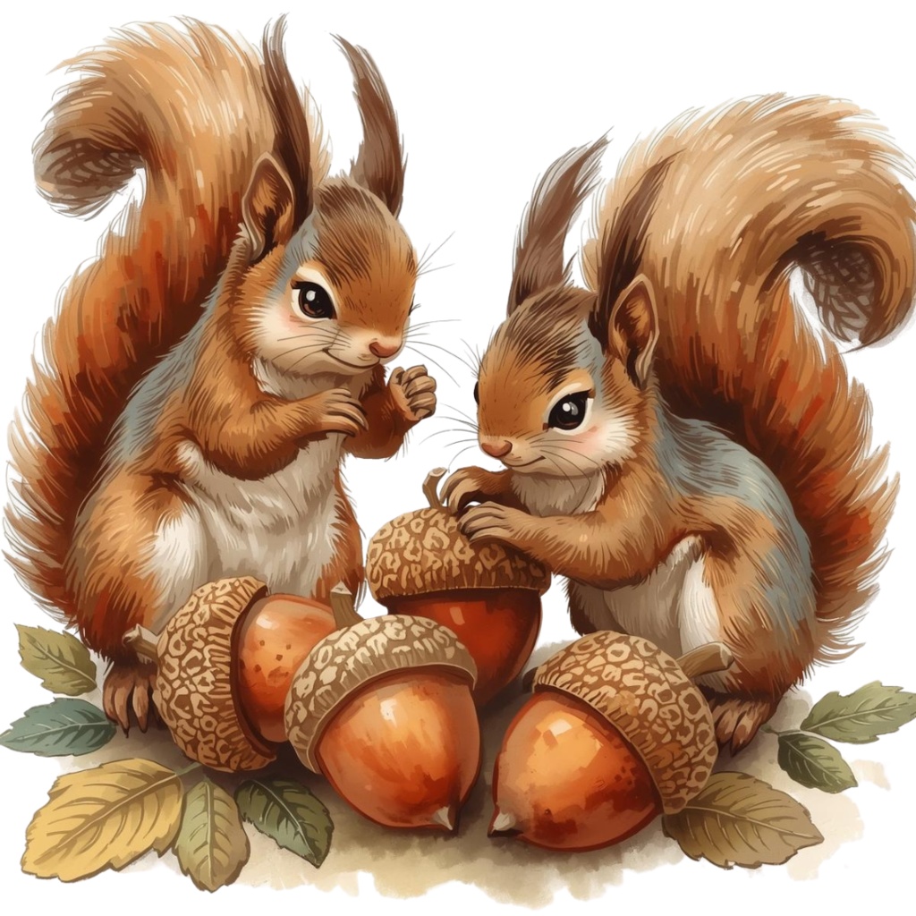 【ちいさなアトリエ】秋のほっこり素材(全10種類)|PNG背景透過