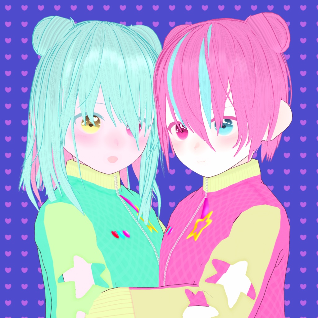 オリジナルVRoidモデル 「トローチ&ガナッシュ」