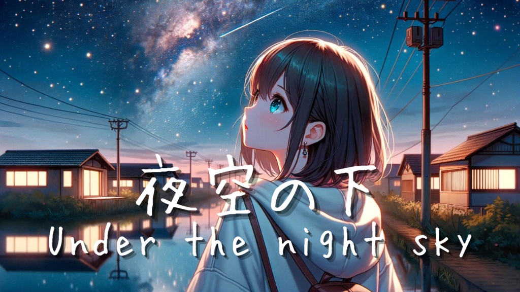 夜空の下