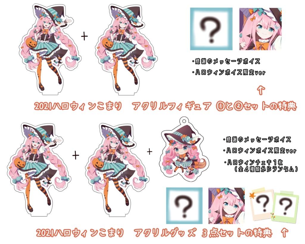 2021ハロウィンこまり アクリルグッズ