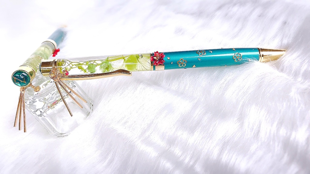 花色ボールペン《植物標本》