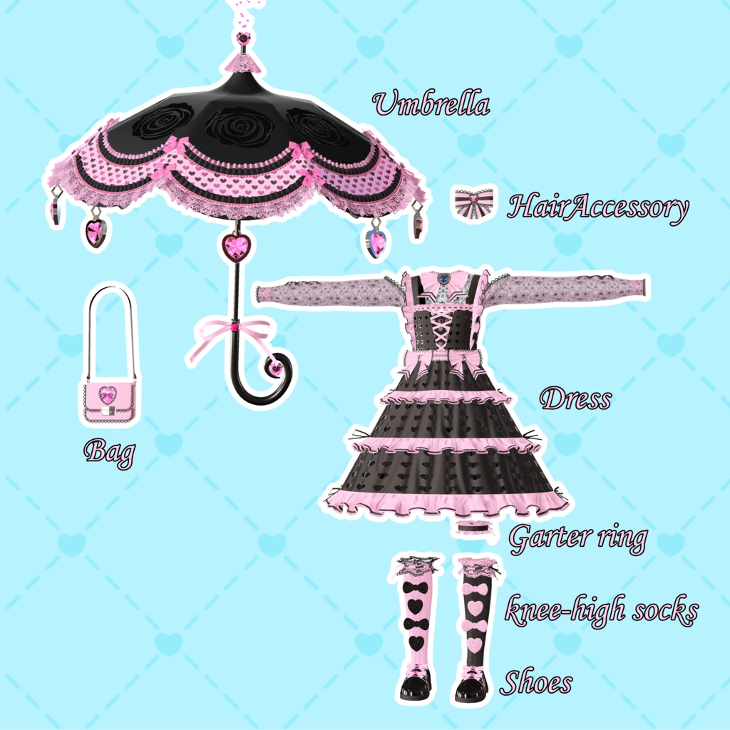 【地雷&量産&天使コーデ♥】(34アバター対応)