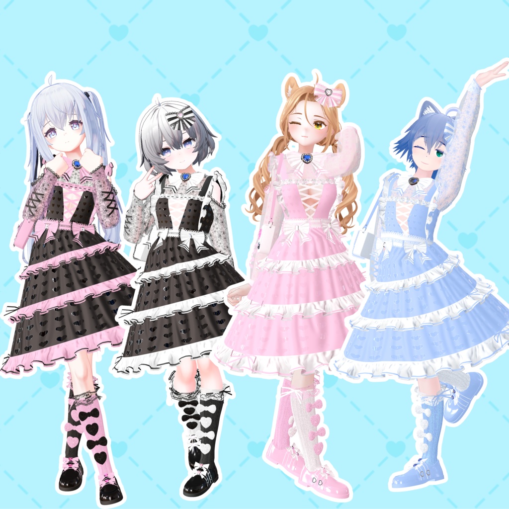 【地雷&量産&天使コーデ♥】(34アバター対応)