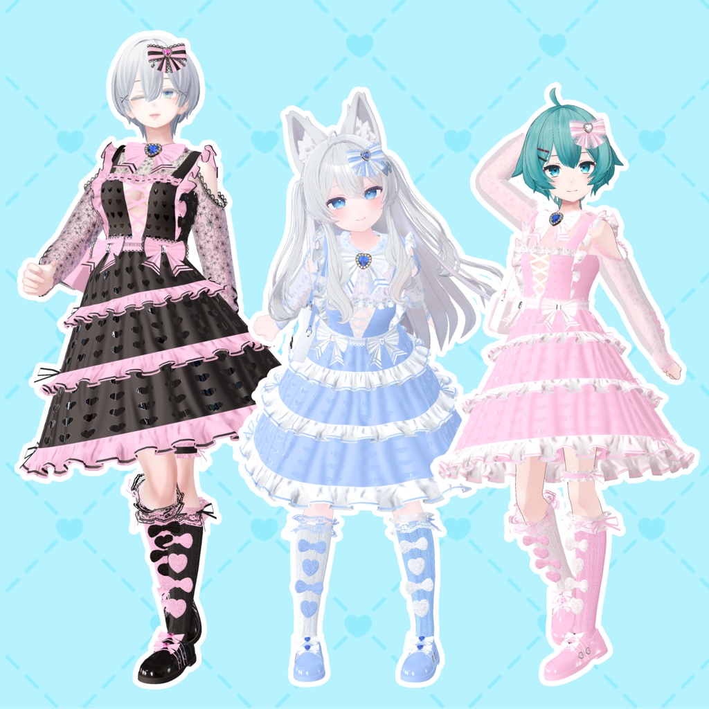 【地雷&量産&天使コーデ♥】(34アバター対応)