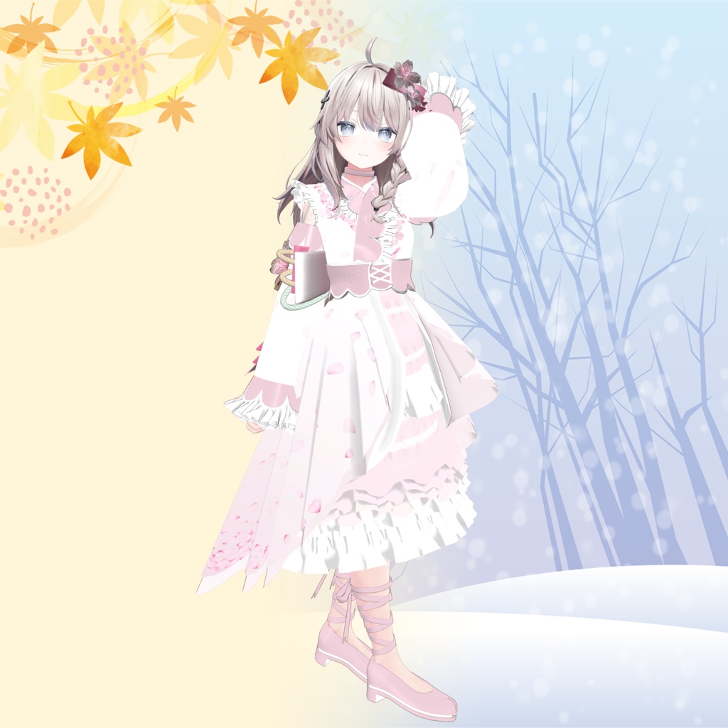 👗色葉&粉雪&花綿ロリィタドレス👗(91アバター対応)