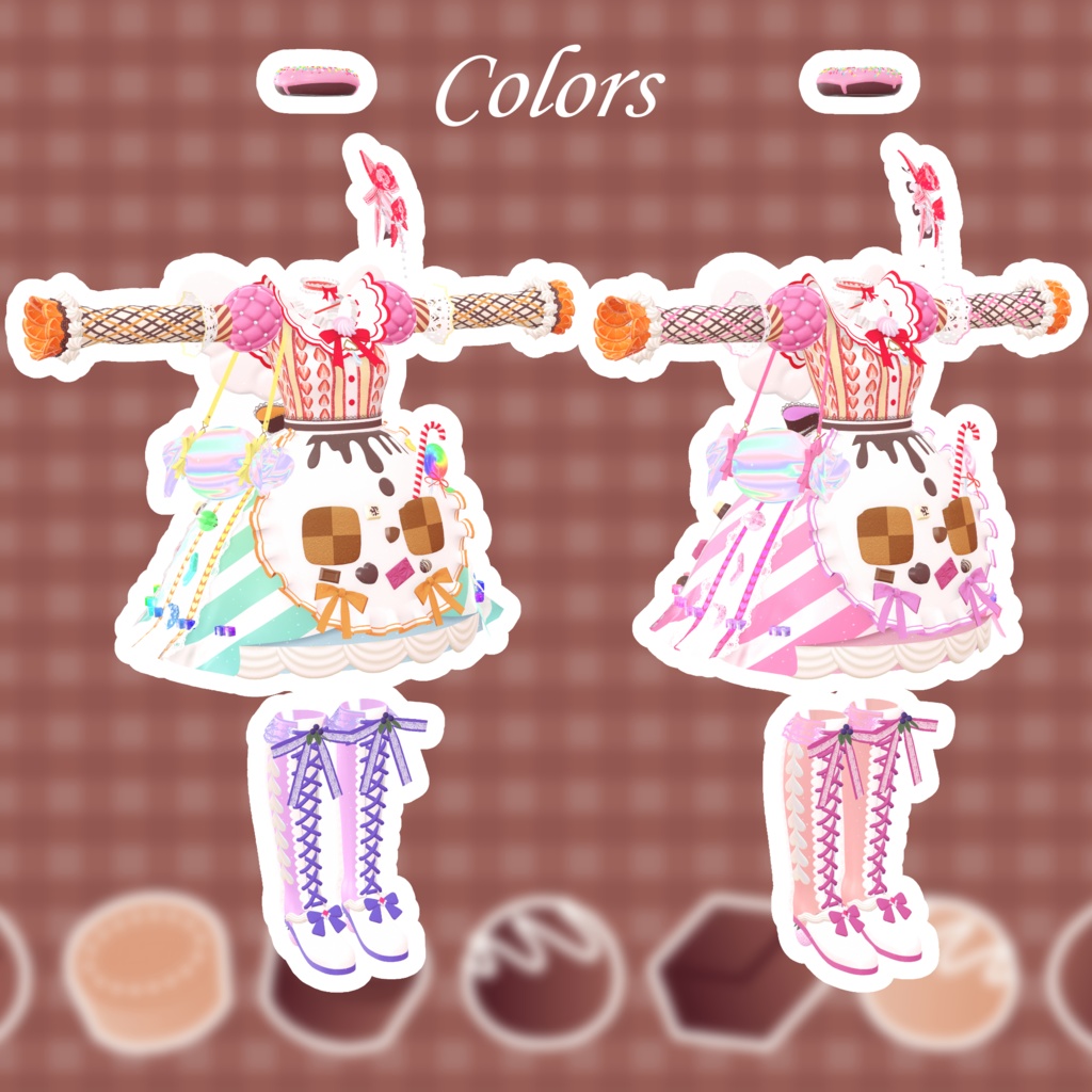 【Dreamin' Sweets Dress】(62アバター対応)