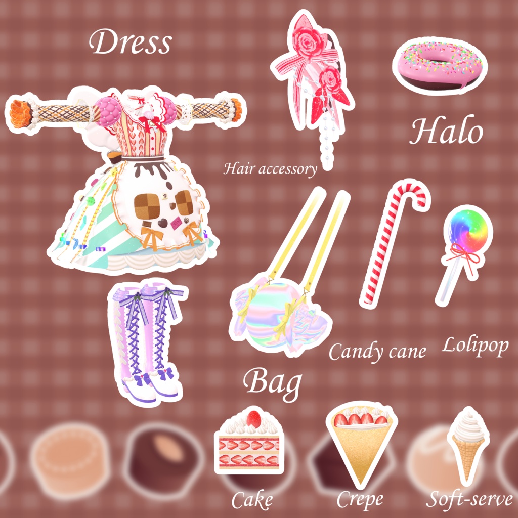 【Dreamin' Sweets Dress】(62アバター対応)