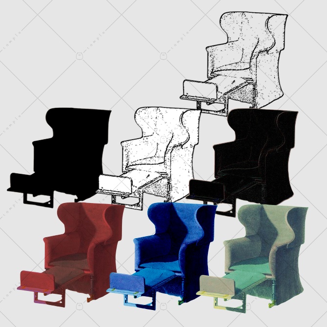 【無料版あり】アンティークっぽい椅子素材セット