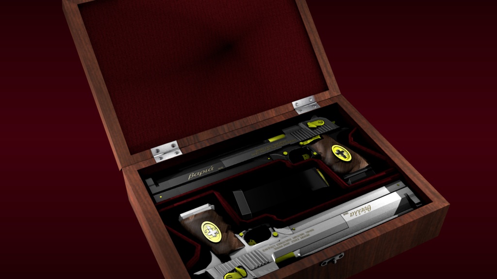 【VRC/ゲーム制作向け】カスタマイズ.50口径拳銃 ヴァリア&シエラ(スィエラ) オリジナル3Dモデル