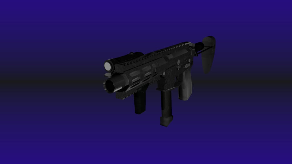 【U-9 9mmPDW/SMG】各種機関部可動フルスクラッチモデル【ゲーム制作・VRChat向け】