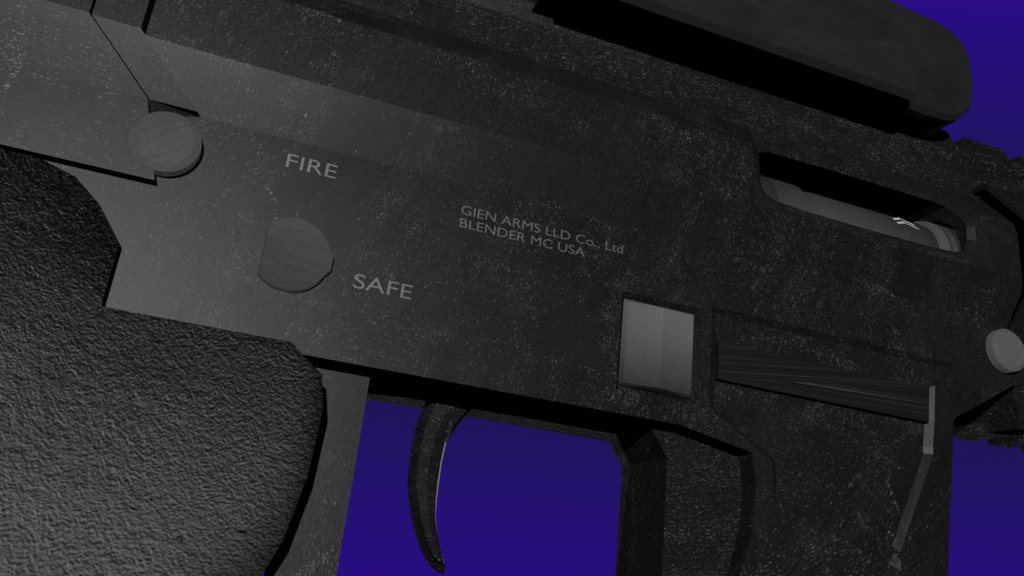 【U-9 9mmPDW/SMG】各種機関部可動フルスクラッチモデル【ゲーム制作・VRChat向け】