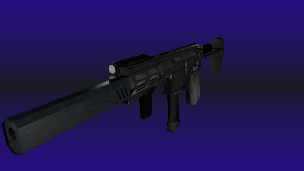 【U-9 9mmPDW/SMG】各種機関部可動フルスクラッチモデル【ゲーム制作・VRChat向け】