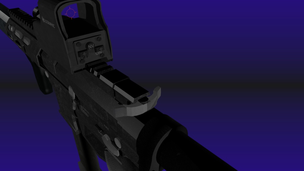 【U-9 9mmPDW/SMG】各種機関部可動フルスクラッチモデル【ゲーム制作・VRChat向け】