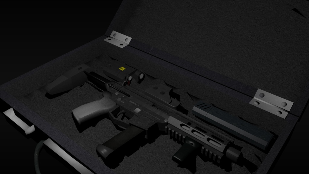 【U-9 9mmPDW/SMG】各種機関部可動フルスクラッチモデル【ゲーム制作・VRChat向け】