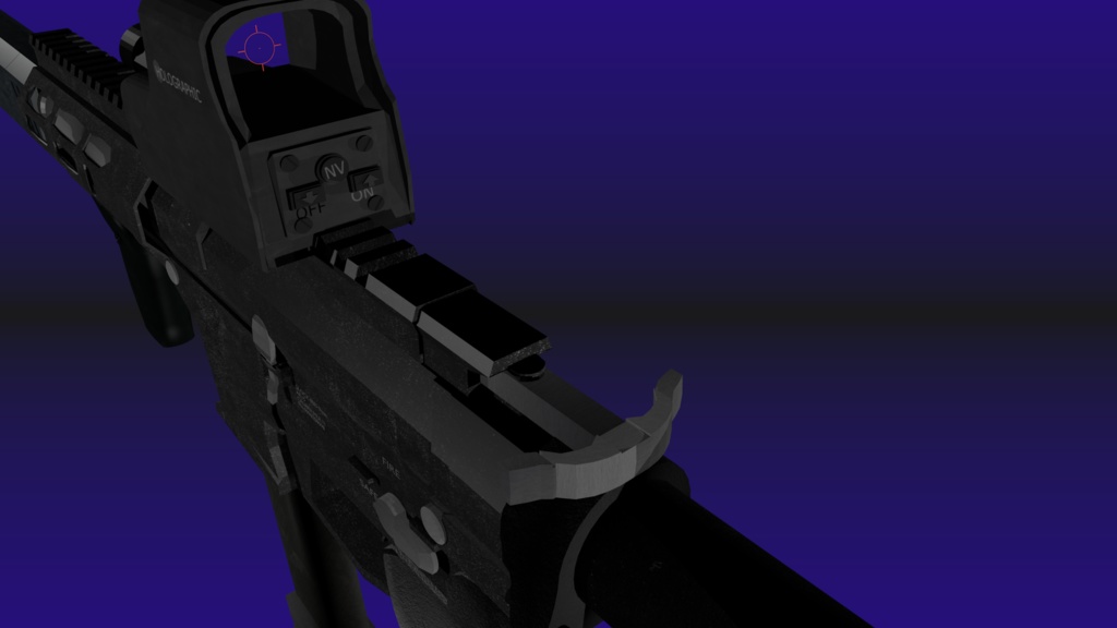 【U-9 9mmPDW/SMG】各種機関部可動フルスクラッチモデル【ゲーム制作・VRChat向け】