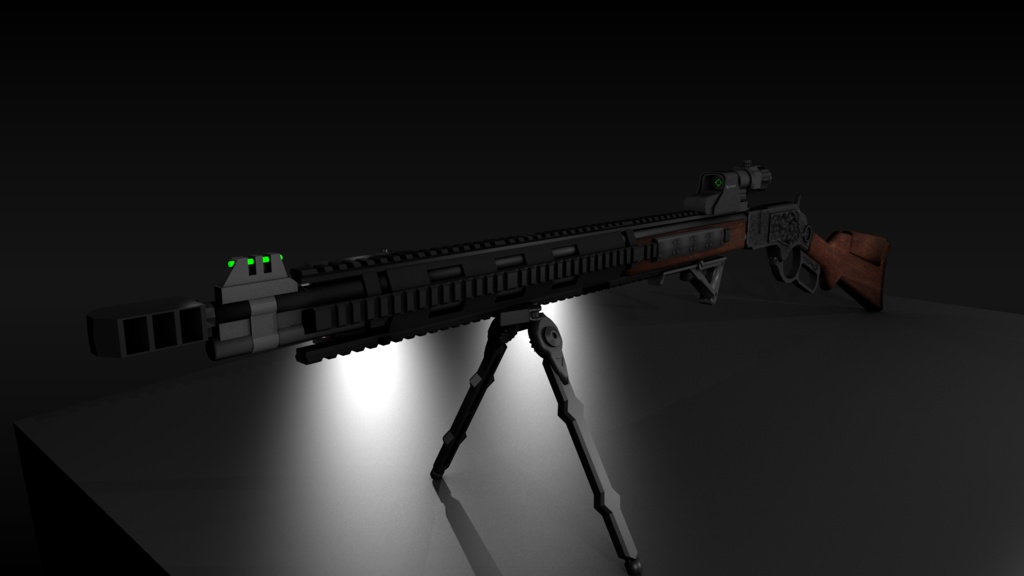 レバーアクション式ライフル&モダナイズドバージョンセット オリジナル3Dモデル【ゲーム、映像制作/VRC向け】