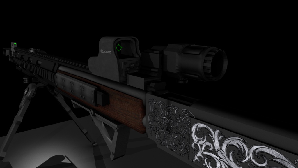 レバーアクション式ライフル&モダナイズドバージョンセット オリジナル3Dモデル【ゲーム、映像制作/VRC向け】