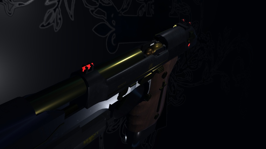 神父の銃「リペント」/Father`s Gun‐REPENT【オリジナル3Dモデル】【ゲーム制作/映像制作/VRC向け】