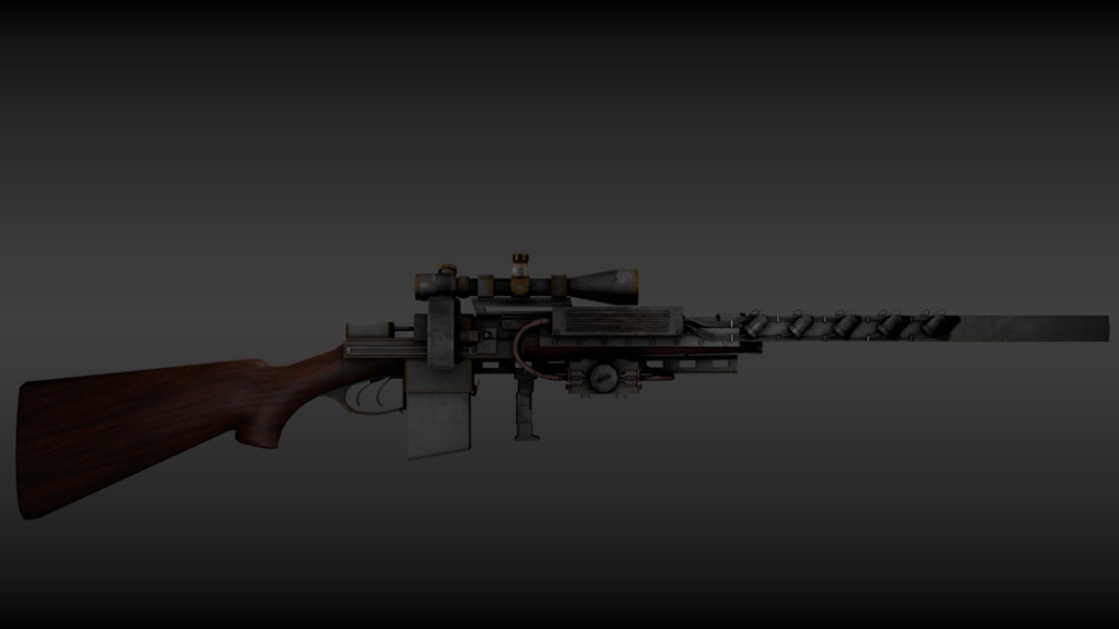 GaussDoubleBarrelShotGunーガウスダブルバレルショットガン【3Dモデル/ゲーム制作/映像制作/VRC向け】