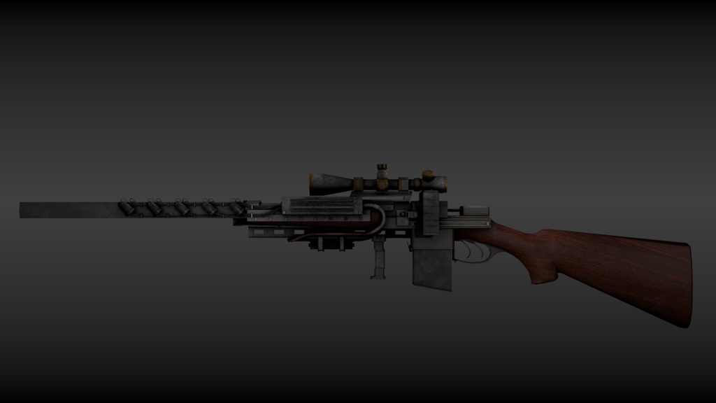 GaussDoubleBarrelShotGunーガウスダブルバレルショットガン【3Dモデル/ゲーム制作/映像制作/VRC向け】