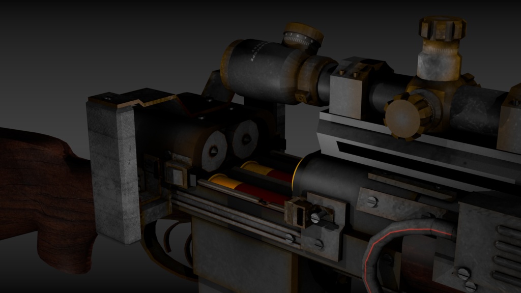 GaussDoubleBarrelShotGunーガウスダブルバレルショットガン【3Dモデル/ゲーム制作/映像制作/VRC向け】