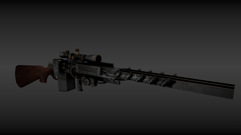 GaussDoubleBarrelShotGunーガウスダブルバレルショットガン【3Dモデル/ゲーム制作/映像制作/VRC向け】