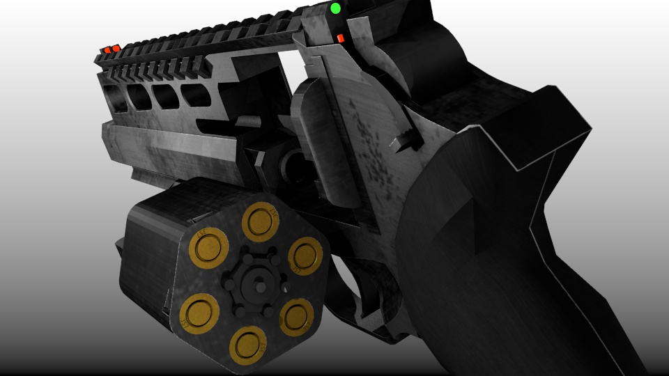 LEONIS.357 リボルバー【3Dモデル】【映像制作/ゲーム制作/VRC向け】