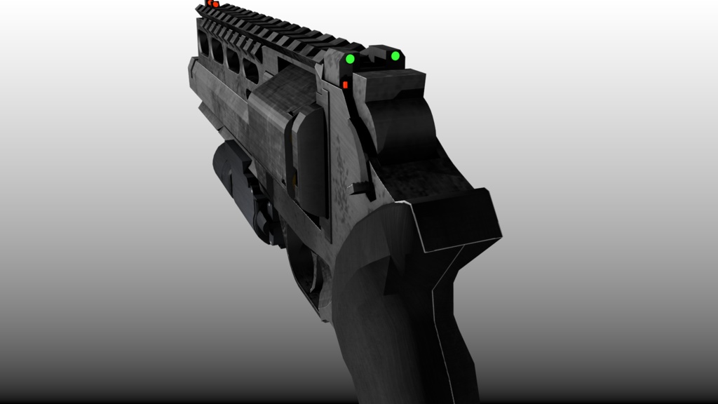 LEONIS.357 リボルバー【3Dモデル】【映像制作/ゲーム制作/VRC向け】