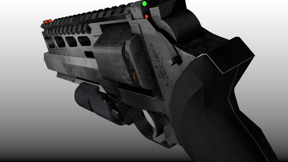 LEONIS.357 リボルバー【3Dモデル】【映像制作/ゲーム制作/VRC向け】