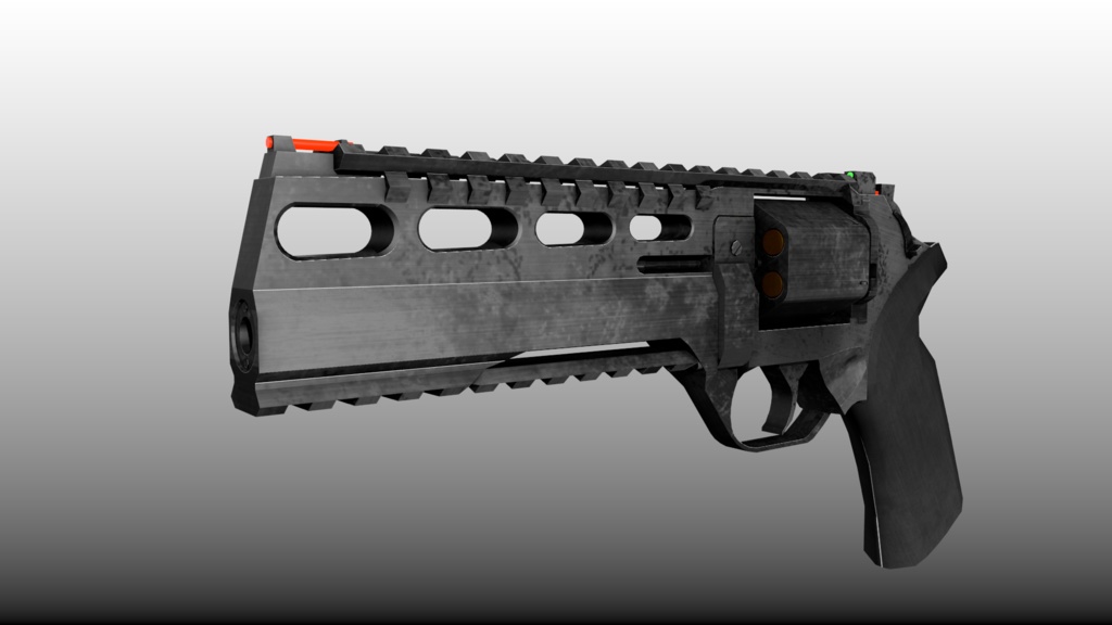 LEONIS.357 リボルバー【3Dモデル】【映像制作/ゲーム制作/VRC向け】