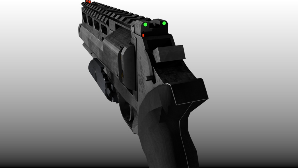 LEONIS.357 リボルバー【3Dモデル】【映像制作/ゲーム制作/VRC向け】