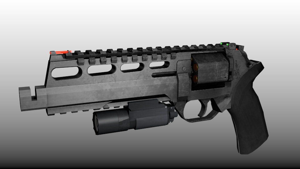 LEONIS.357 リボルバー【3Dモデル】【映像制作/ゲーム制作/VRC向け】