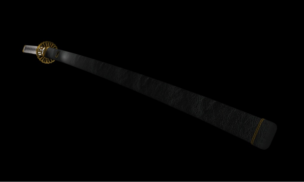 日本刀 打刀【夜明け】オリジナル3Dモデル【映像制作/ゲーム制作/VRC向け】