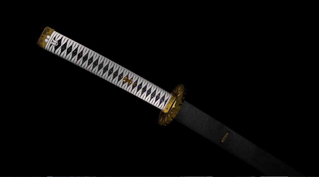 日本刀 打刀【夜明け】オリジナル3Dモデル【映像制作/ゲーム制作/VRC向け】