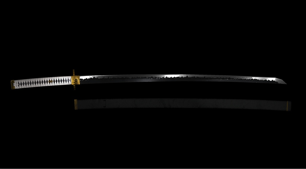 日本刀 打刀【夜明け】オリジナル3Dモデル【映像制作/ゲーム制作/VRC向け】
