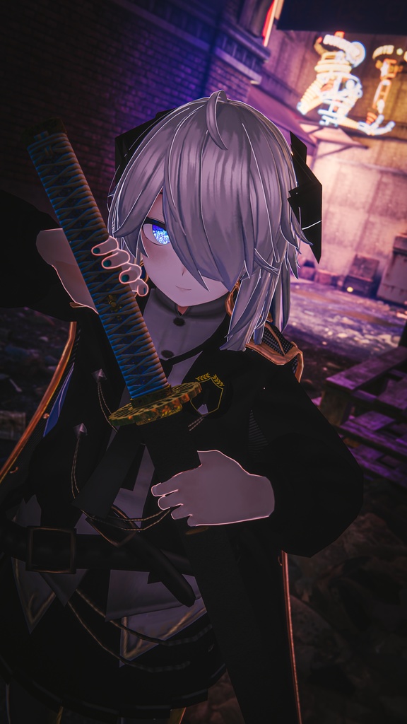 日本刀 打刀【夜明け】オリジナル3Dモデル【映像制作/ゲーム制作/VRC向け】